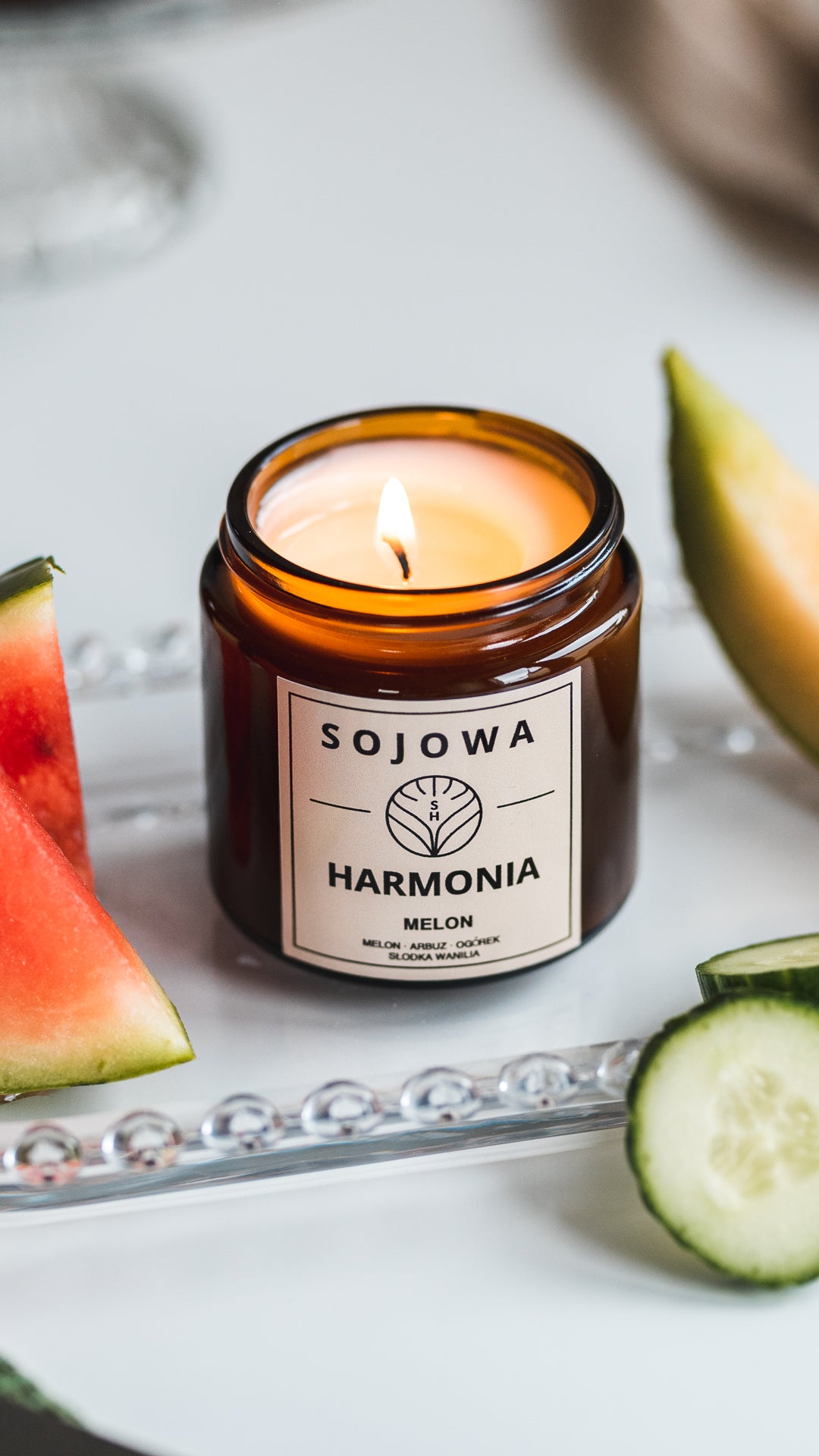 Świeca sojowa Melon
