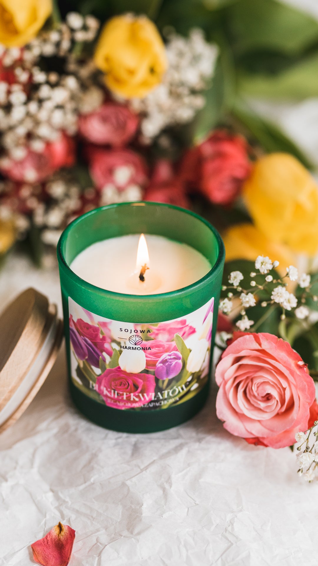 Świeca sojowa Bukiet Kwiatów Kolekcja Limitowana