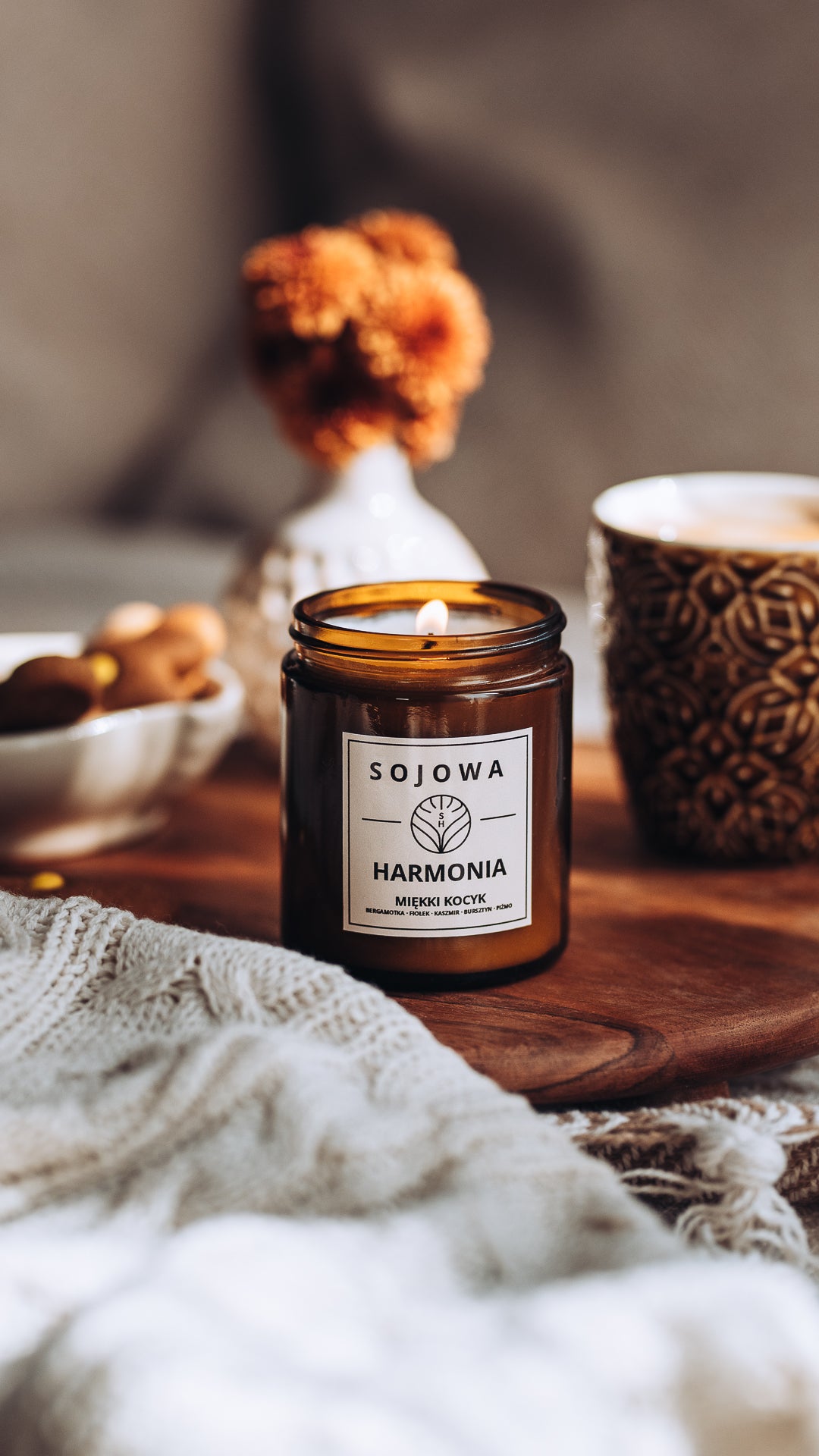 Świeca sojowa Miękki Kocyk