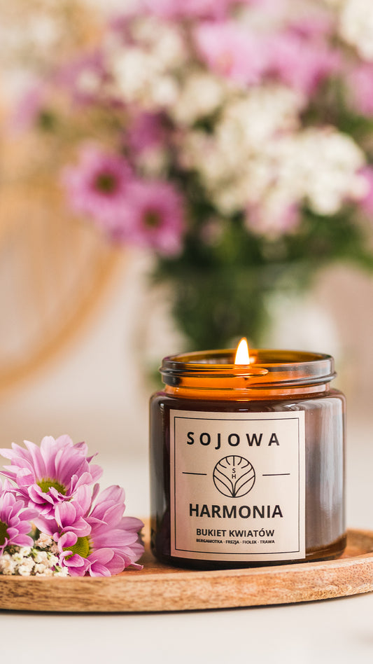 Świeca sojowa Bukiet Kwiatów