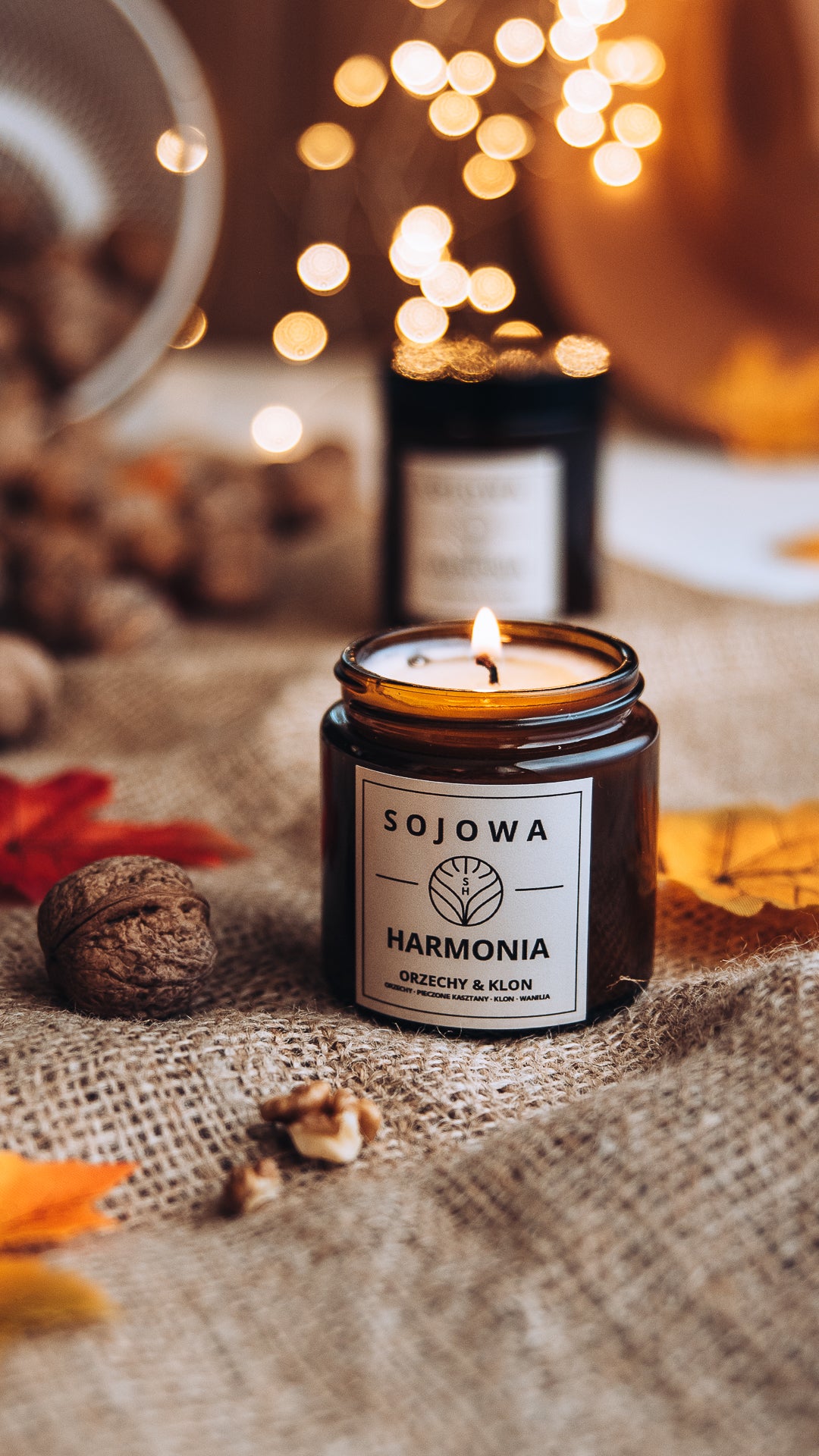 Świeca sojowa Orzechy&Klon