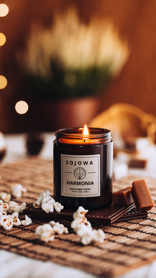 Świeca sojowa Popcorn Toffi
