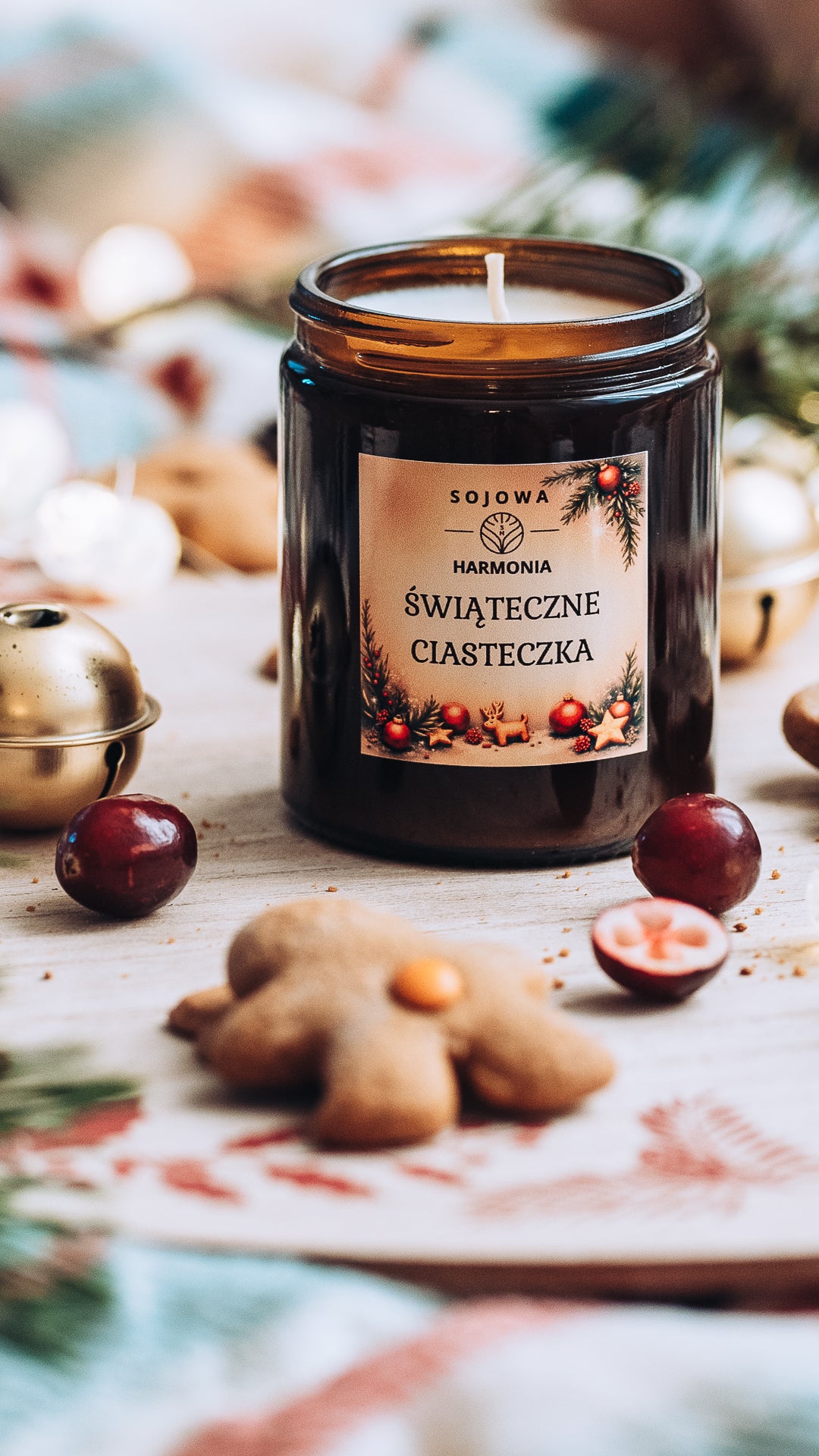 Świeca Sojowa Świąteczne Ciasteczka
