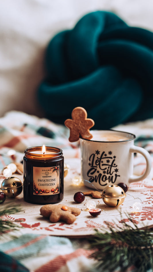 Świeca Sojowa Świąteczne Ciasteczka
