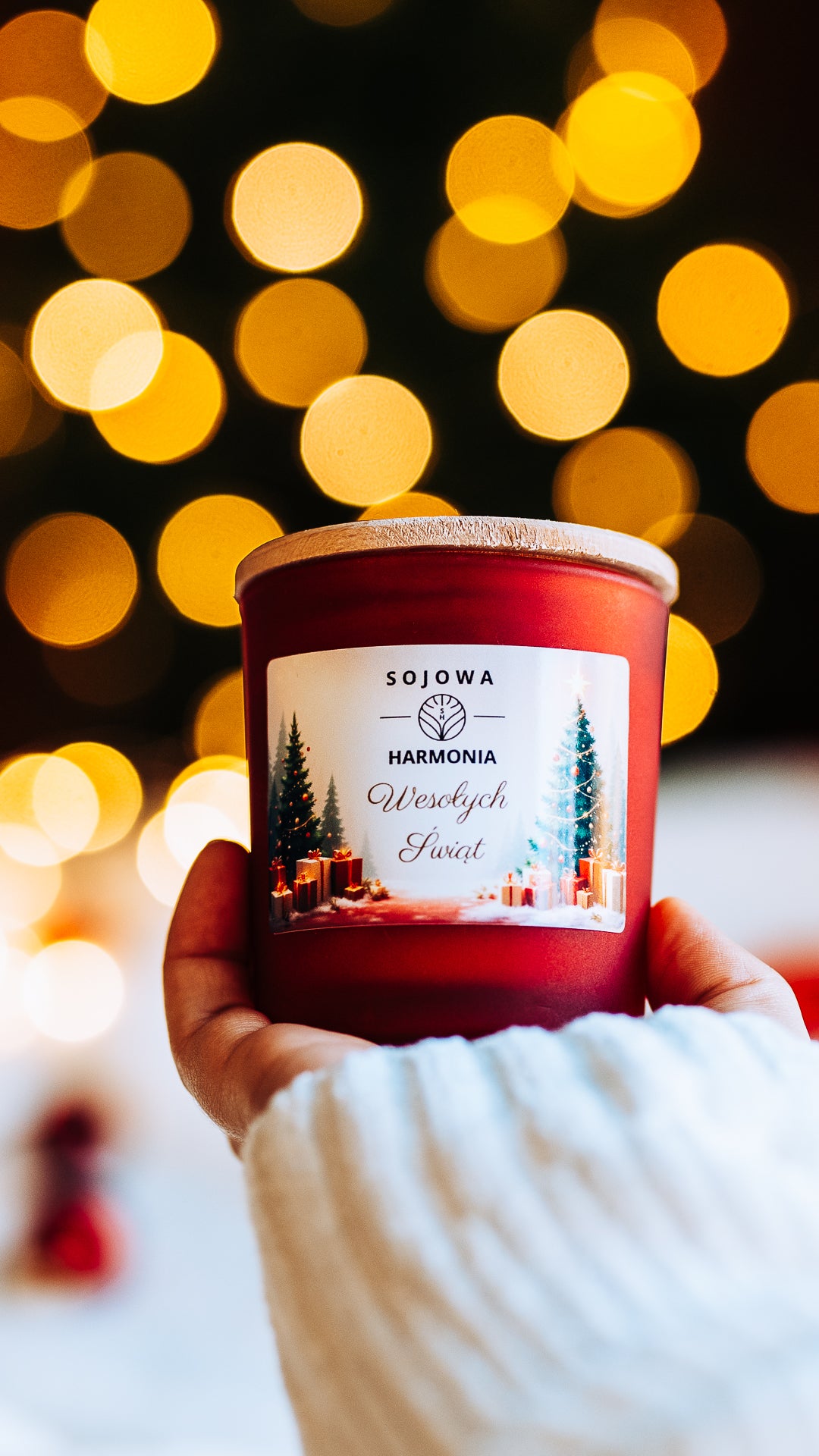 Świeca Sojowa Wesołych Świąt