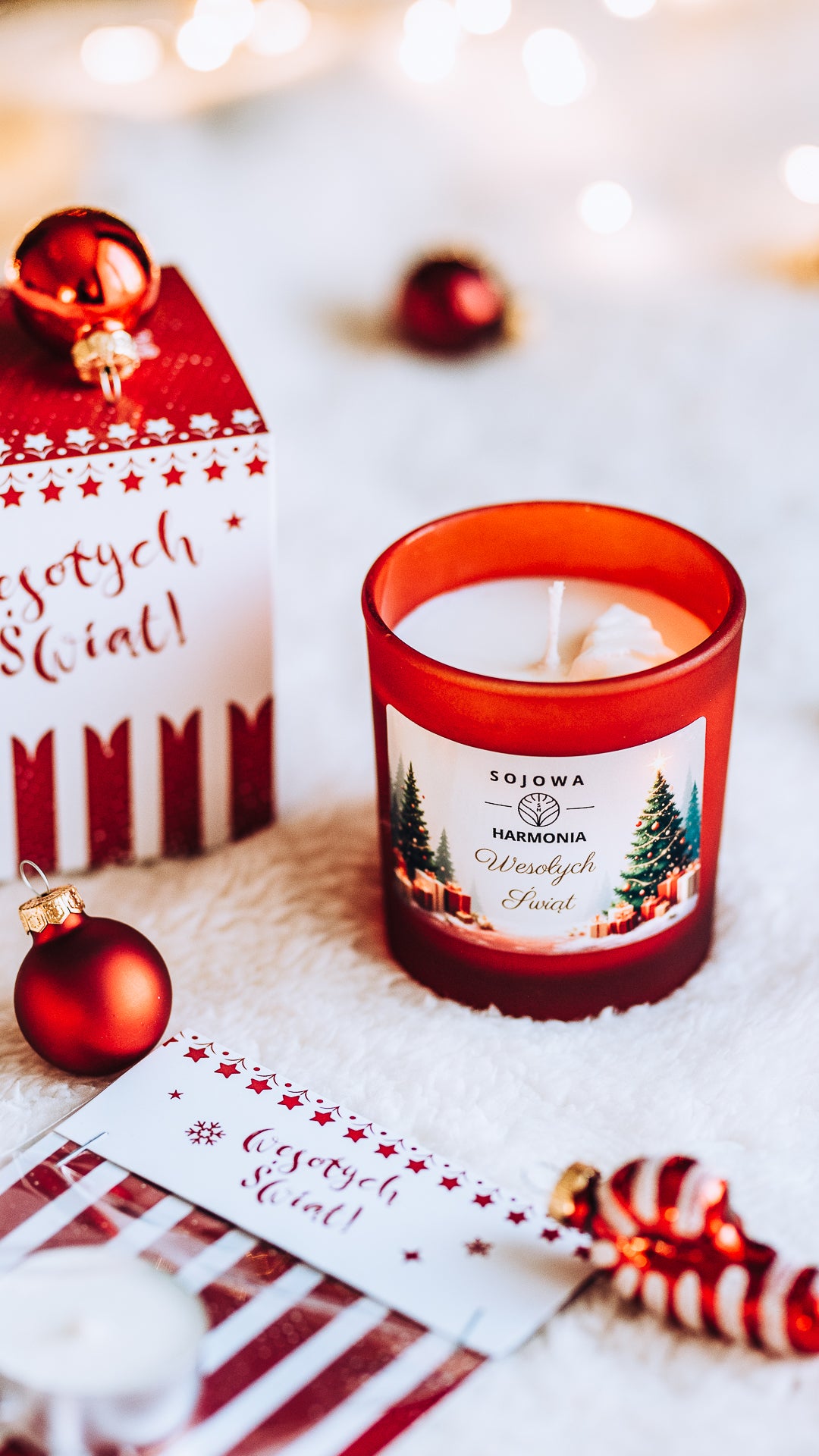 Świeca Sojowa Wesołych Świąt