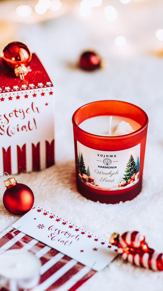 Świeca Sojowa Wesołych Świąt