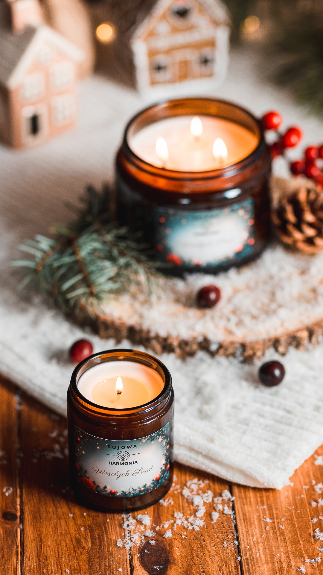 Świeca Sojowa Wesołych Świąt